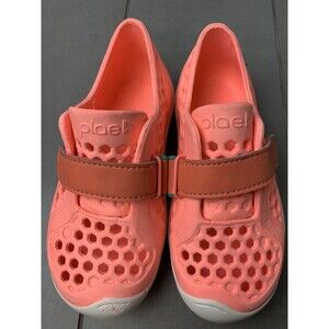 Plae Mimo Kids Water‎ Shoes Size 10 Rubber Pinky Orange Slip On Flat Breathable